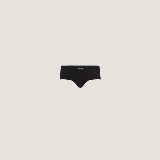 Miu Miu Jersey Panty With Logo - ShopStyle Panties