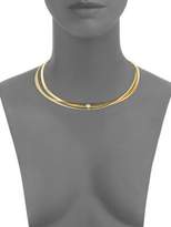 Thumbnail for your product : 14K White Gold, 14K Yellow Gold & Diamond Layered Omega Necklace