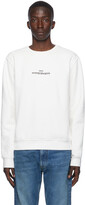 Thumbnail for your product : Maison Margiela Off-White Logo Crewneck Sweatshirt