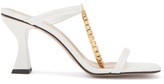 Thumbnail for your product : J.W.Anderson Crystal-embellished Square-toe Leather Sandals - White