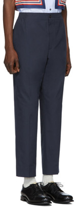 Gucci Blue Lightweight Poplin Trousers