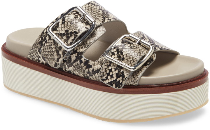 platform slide sneakers