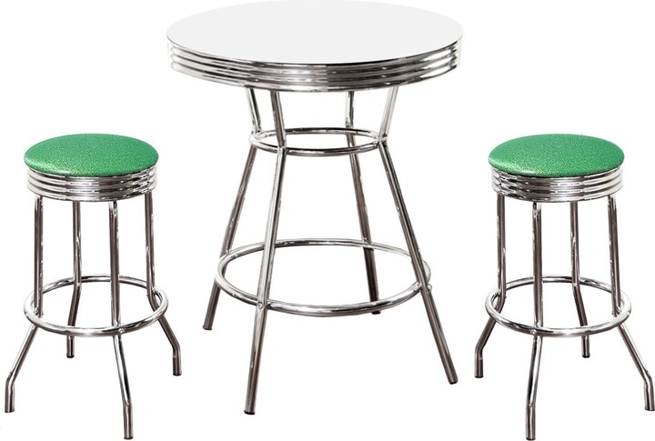 https://img.shopstyle-cdn.com/sim/06/5b/065b46bd65c7629b9ea190512033fad0_best/white-bar-pub-table-barstools-set-3-piece-retro-soda-fountain-style-w-2-29-tall-chrome-swivel-seat-stools-light-green-glitter-cushions.jpg