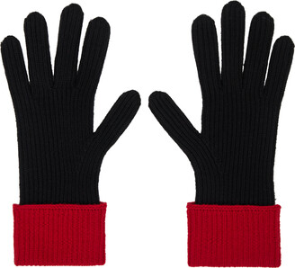 Kenzo Black Paris Wool Gloves