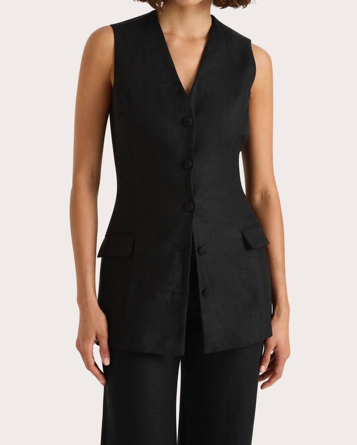 Faithfull The Brand Eloise Vest In Black