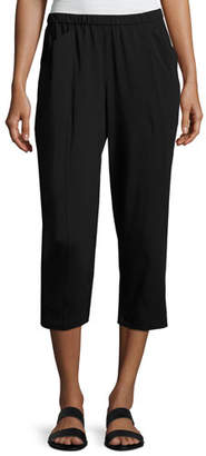 Eileen Fisher Organic Stretch Jersey Cropped Pants, Plus Size