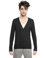Thumbnail for your product : Neil Barrett Light Wool Knit Double Closure Cardigan