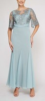 Thumbnail for your product : Le Bos Women's Embroidered Long Dress with Waist SASH