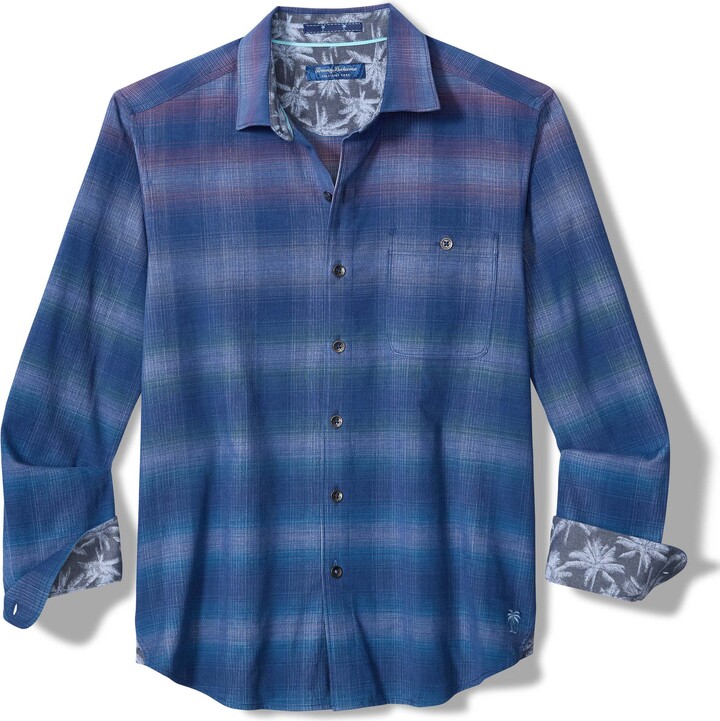 Tommy Bahama Coastline Cord Sunset Ridge Shadow Check Cotton Corduroy Button-Up Shirt