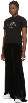 Vetements Black Cropped Destiny T-Shirt