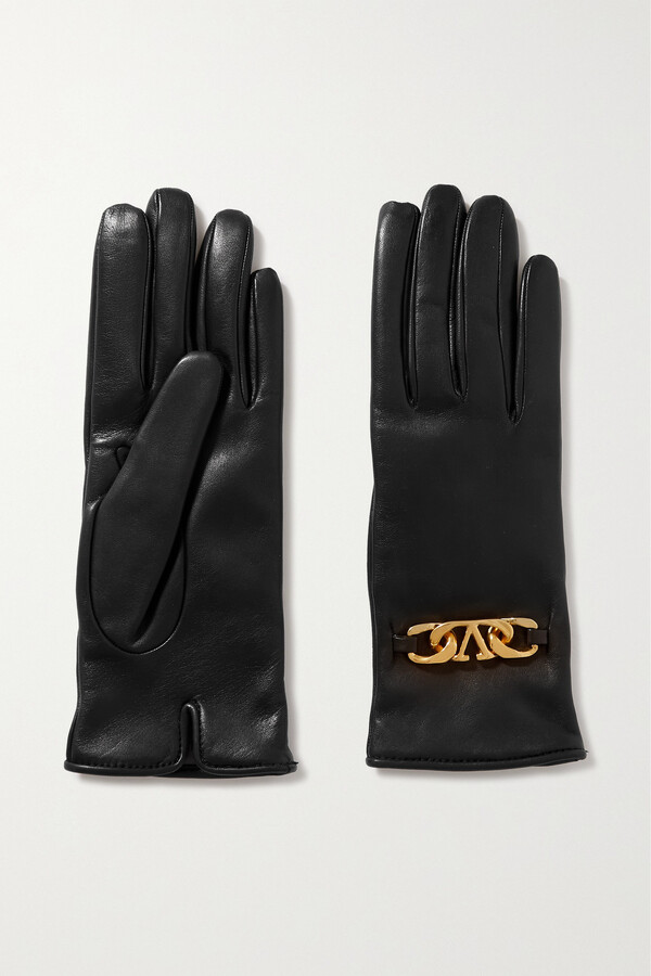 CHANEL Pre-Owned Fingerless Leather Gloves - Farfetch