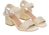 Thumbnail for your product : Paloma Barceló sandal In Woven Raffia Natural Color