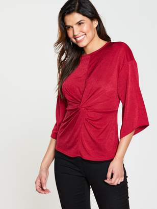 Very Knot Front Slinky Top - Red