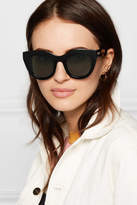 Thumbnail for your product : Le Specs Air Heart Cat-eye Acetate Sunglasses