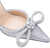 Thumbnail for your product : MACH & MACH Glitter Double Crystal Bow Pointed Toe Pump
