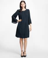 Thumbnail for your product : Brooks Brothers Pleated Boatneck Dress