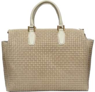 Sharo Genuine Leather Bags SHARO Genuine Leather Bags Deleite Woven Satchel Handbag (Women's)