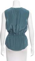 Thumbnail for your product : Narciso Rodriguez Pleat-Accented Silk Top