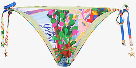 Seafolly Womens Sapphire La Boca Tie-Side Bikini Bottoms 8
