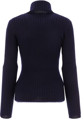 Allude Womens Blue Other Materials Sweater