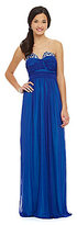 Thumbnail for your product : Jodi Kristopher Strapless Bead-Trim Gown