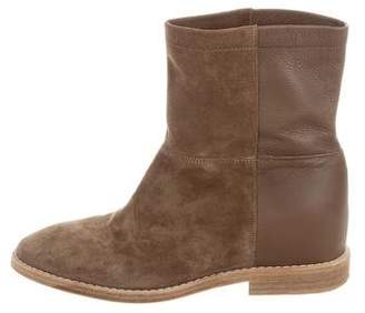 Vince Suede Wedge Ankle Boots