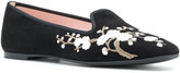 Thumbnail for your product : Pretty Ballerinas floral embroidered ballerina shoes