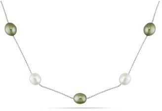 Catherine Malandrino Cultured Pearl Tin Cup Necklace.