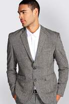Thumbnail for your product : boohoo Slim Fit Tweed Blazer