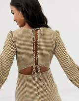 Thumbnail for your product : Fashion Union gingham long sleeved dress