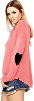 Thumbnail for your product : Love Label Heart Elbow Patch Jumper