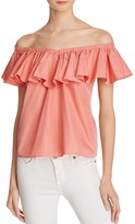 Thumbnail for your product : Rebecca Taylor Off-the-Shoulder Ruffle Top