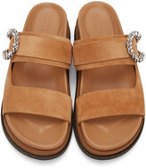 Thumbnail for your product : Jimmy Choo Tan Suede Marga Sandals