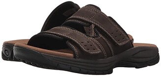 mens slide sandals with memory foam