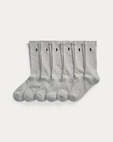 Thumbnail for your product : Polo Ralph Lauren Cotton-Blend Crew Sock 6-Pack