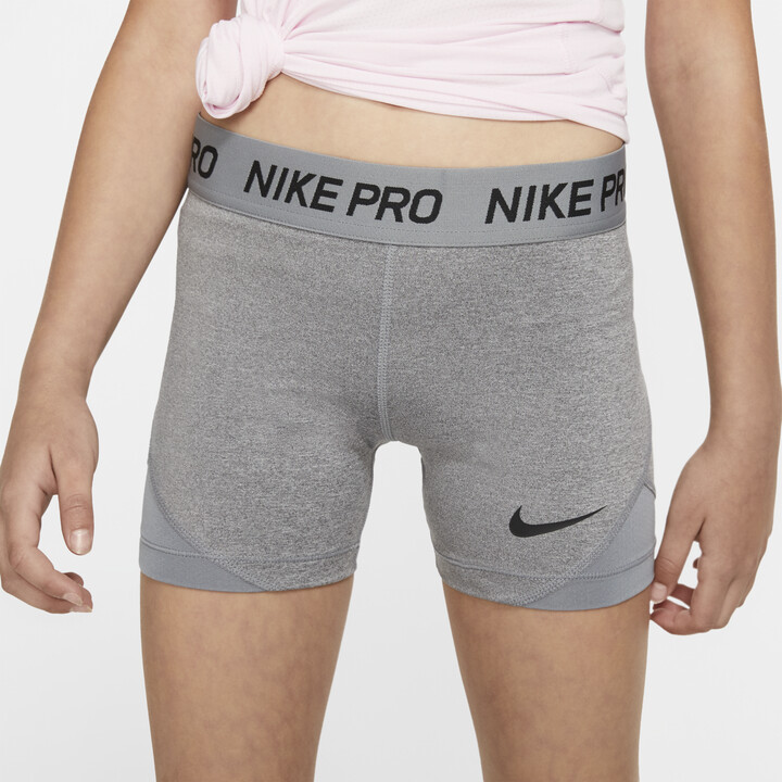 Nike Pro Big Kids' (Girls') 4" Shorts in Grey - ShopStyle