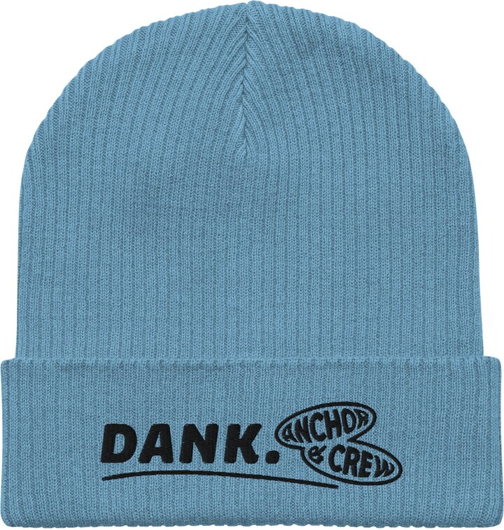 Anchor & Crew Light Blue Dank Gen. Organic Cotton Embroidered Beanie - Men
