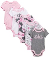 Thumbnail for your product : Juicy Couture Short Sleeve Bodysuits - Pack of 5 (Baby Girls)