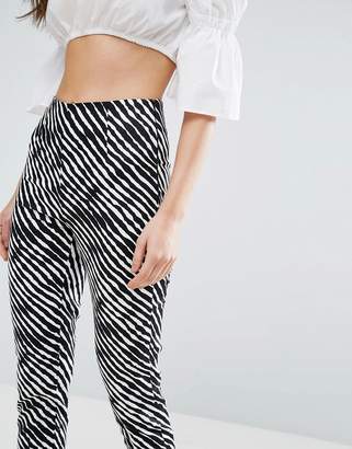 Louche Jenis Pants In Zebra Print