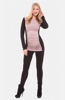 Thumbnail for your product : Olian Ruched Colorblock Maternity Top