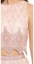 Thumbnail for your product : Alice + Olivia Ardith Embroidered Scallop Tank