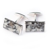 Thumbnail for your product : Alistair R - Donegal Granite Bailey Cufflink -Grey & Silver