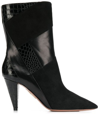 cone heel boots uk