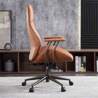 OVIOS Suede Fabric Ergonomic Office Chair High Back Lumbar Support -  ShopStyle