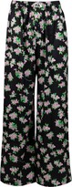 Pixel Flower Pyjama Pants Black 