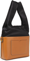 Thumbnail for your product : 3.1 Phillip Lim Two-tone Satin And Leather Bucket Bag