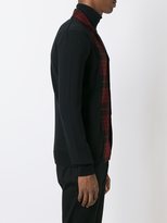 Thumbnail for your product : Alexander McQueen tartan panel knit blazer