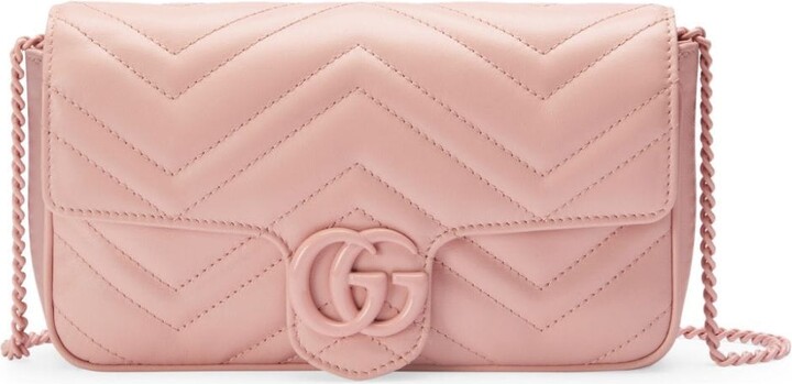 Gucci Pink GG Marmont Pink Super Mini Bag For Sale at 1stDibs