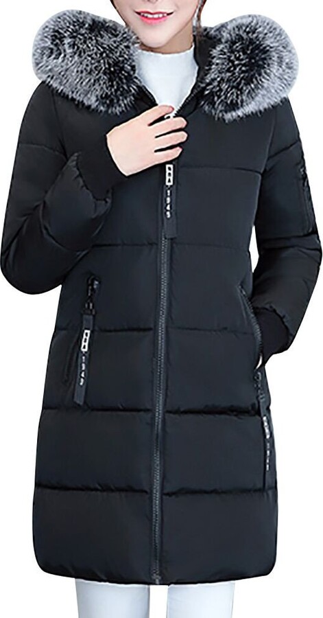 Black Puffer Jacket Fur Hood The, Ladies Parka Coats With Fur Hood Uk