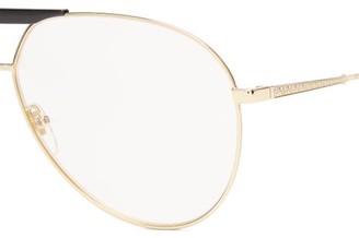 Gucci Eyewear Aviator-frame Glasses - Gold